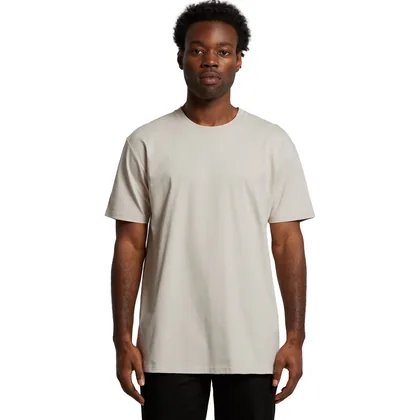 AS Colour Staple tee worn, ready for a printed logo