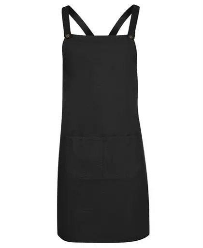Cross back canvas apron