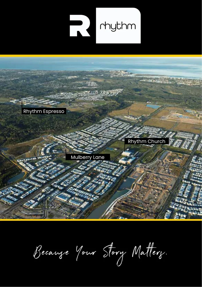 Rhythm community brochure cover