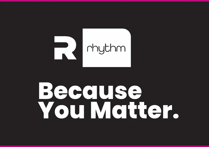 Rhythm water bottle sticker