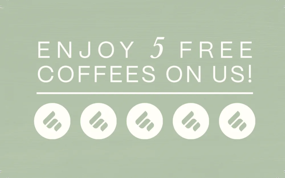 Sanctuary Café coffee loyalty card