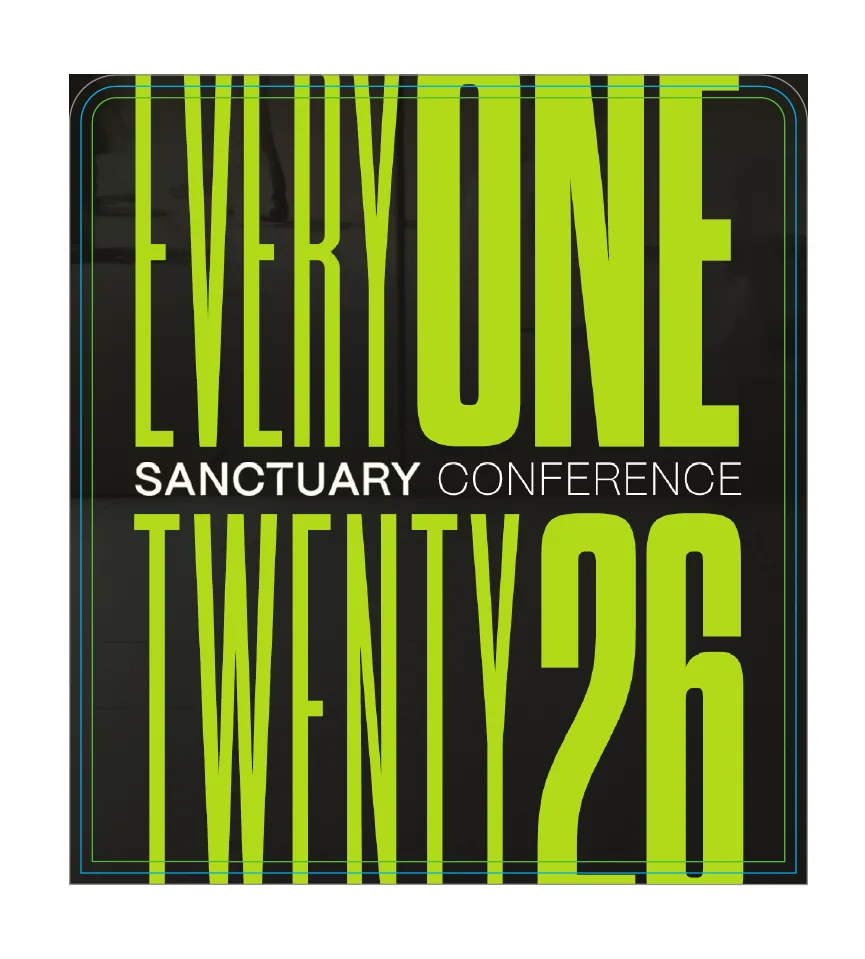 Sanctuary Conference 2026 media wall artwork